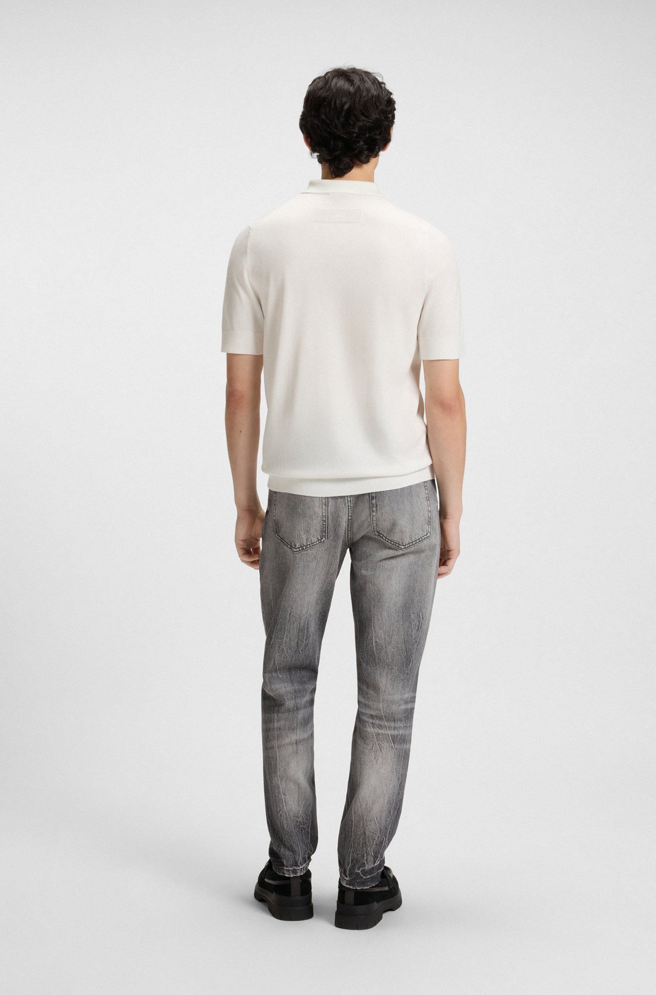 Polo pour homme par HUGO BOSS | 50536672 Naturel | Boutique Vvög, vêtements mode pour homme et femme