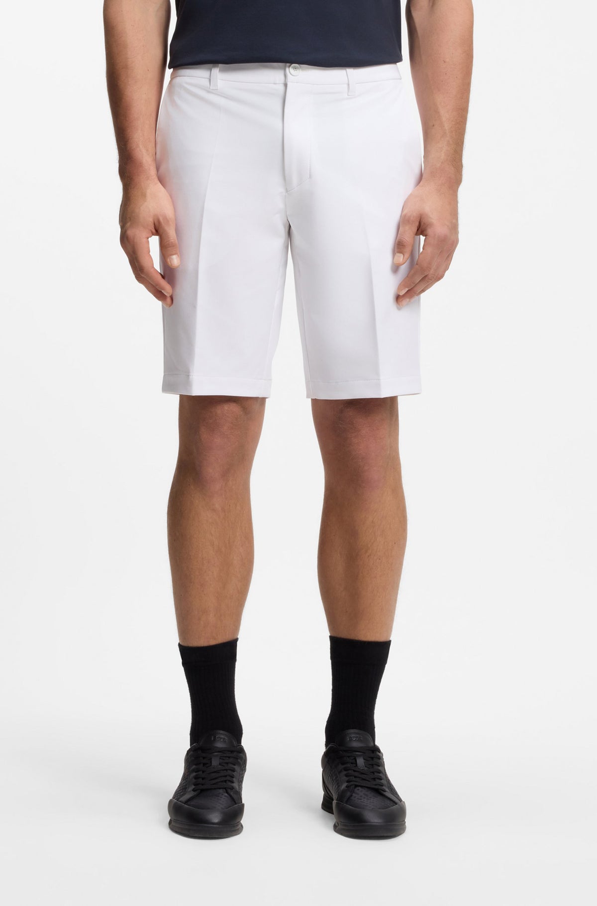 Bermuda pour homme par HUGO BOSS | 50540337 Blanc | Boutique Vvög, vêtements mode pour homme et femme