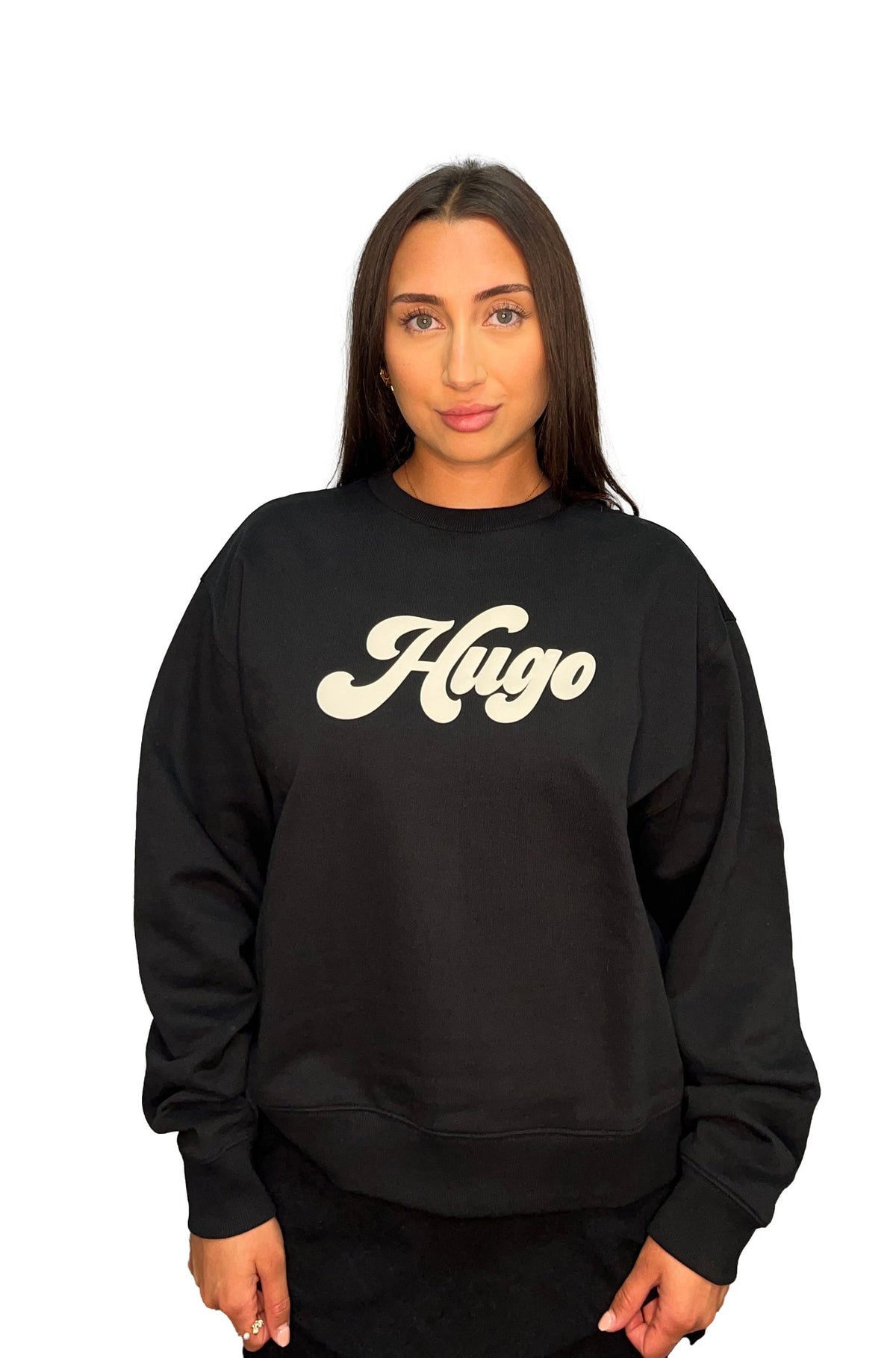 Chandail manches longues pour femme par HUGO BOSS | 50541169 Noir | Boutique Vvög, vêtements mode pour homme et femme