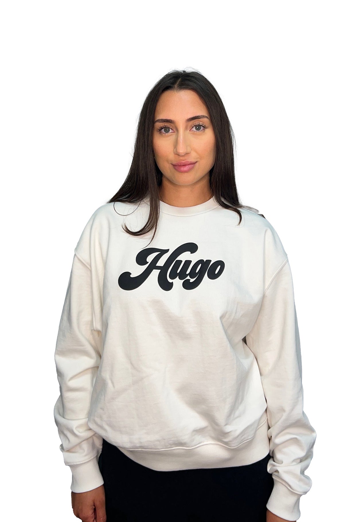 Chandail manches longues pour femme par HUGO BOSS | 50541169 Blanc Ouvert | Boutique Vvög, vêtements mode pour homme et femme