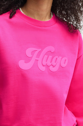 Chandail manches longues pour femme par HUGO BOSS | 50541169 Rose Vif | Boutique Vvög