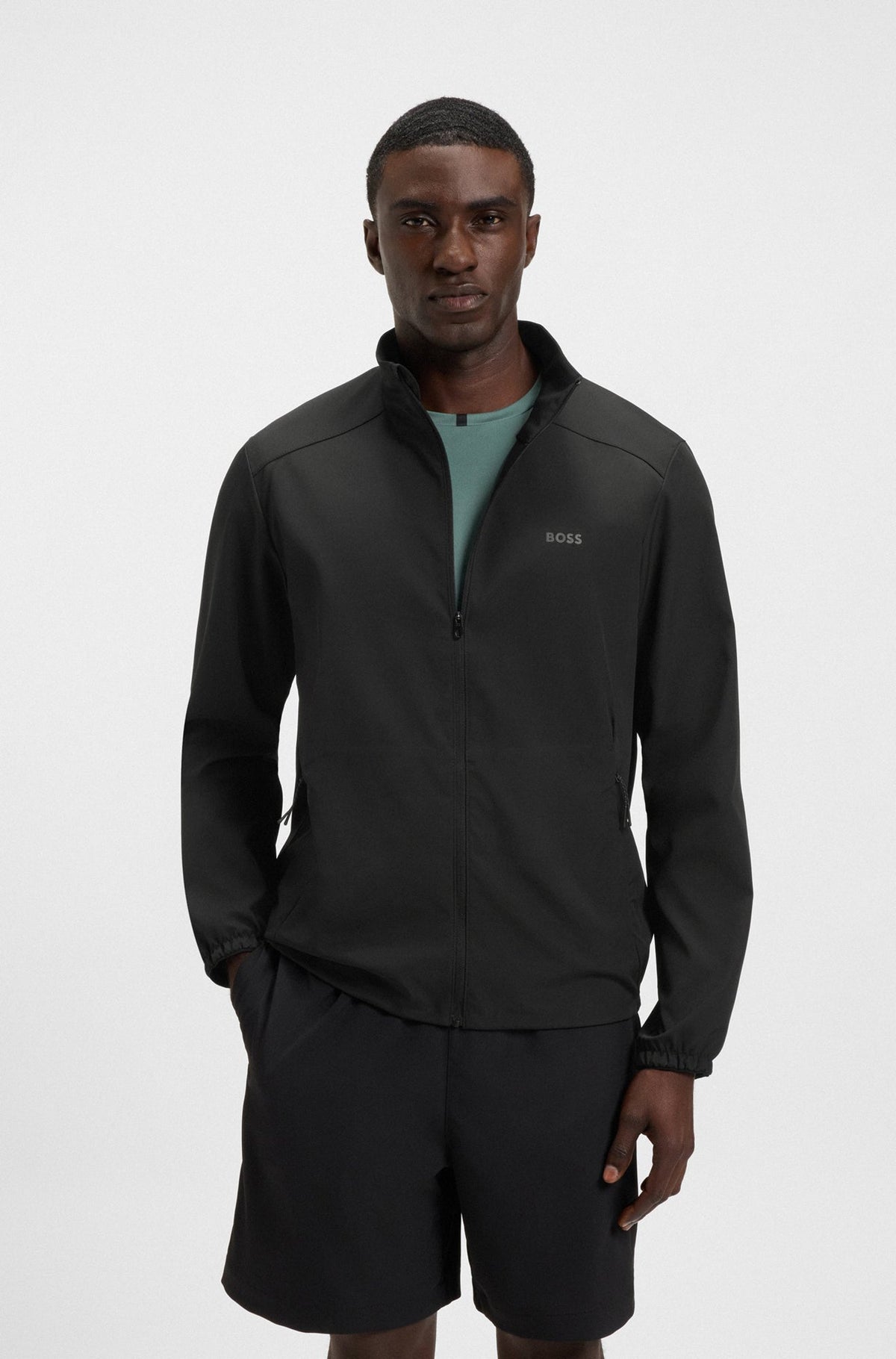 Coupe-vent mi-saison pour homme par HUGO BOSS | 50541297 Noir | Boutique Vvög, vêtements mode pour homme et femme