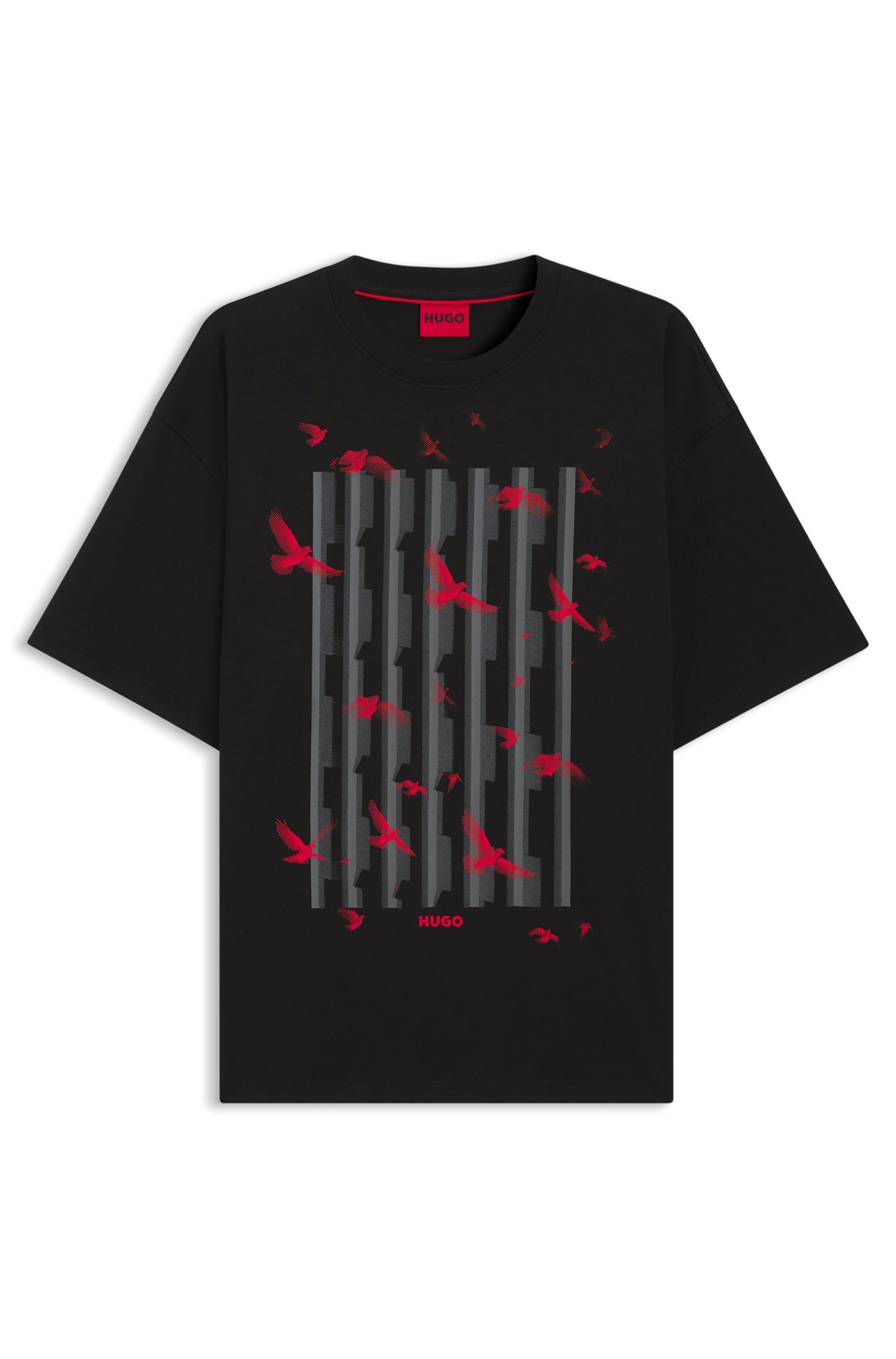 T-Shirt pour homme par HUGO BOSS | 50542581 Noir | Boutique Vvög, vêtements mode pour homme et femme