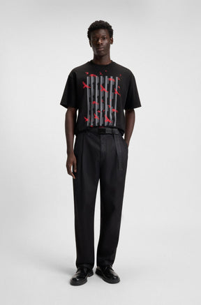T-Shirt pour homme par HUGO BOSS | 50542581 Noir | Boutique Vvög, vêtements mode pour homme et femme