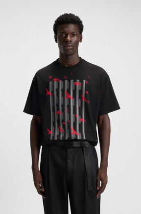 T-Shirt pour homme par HUGO BOSS | 50542581 Noir | Boutique Vvög, vêtements mode pour homme et femme