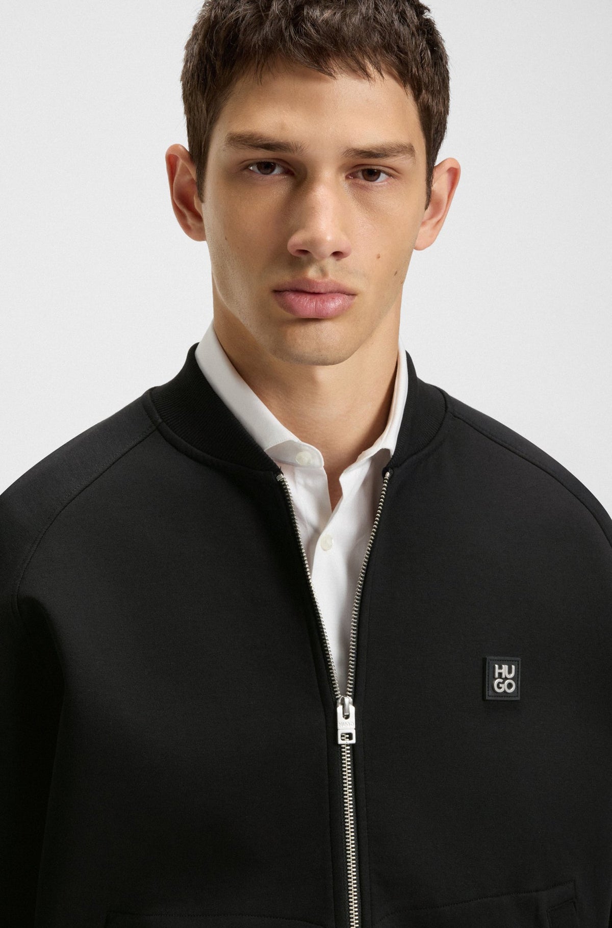 Coupe-vent mi-saison pour homme par HUGO BOSS | 50542590 Noir | Boutique Vvög, vêtements mode pour homme et femme