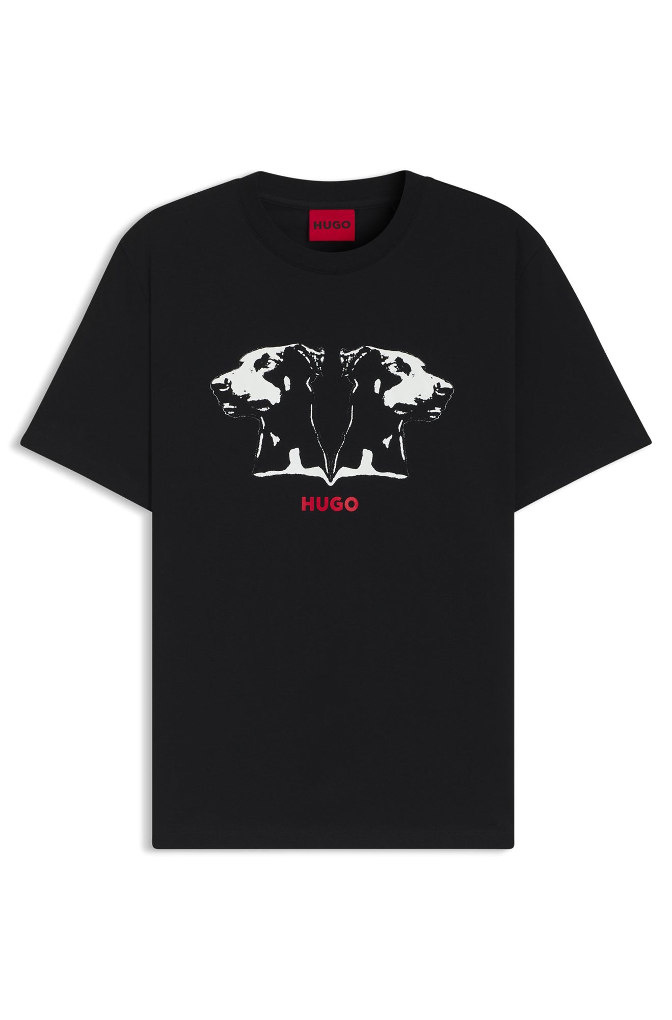 T-Shirt pour homme par HUGO BOSS | 50542734 Noir | Boutique Vvög, vêtements mode pour homme et femme