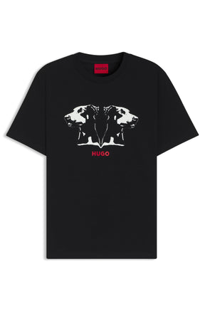 T-Shirt pour homme par HUGO BOSS | 50542734 Noir | Boutique Vvög, vêtements mode pour homme et femme