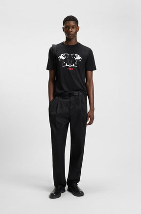 T-Shirt pour homme par HUGO BOSS | 50542734 Noir | Boutique Vvög, vêtements mode pour homme et femme