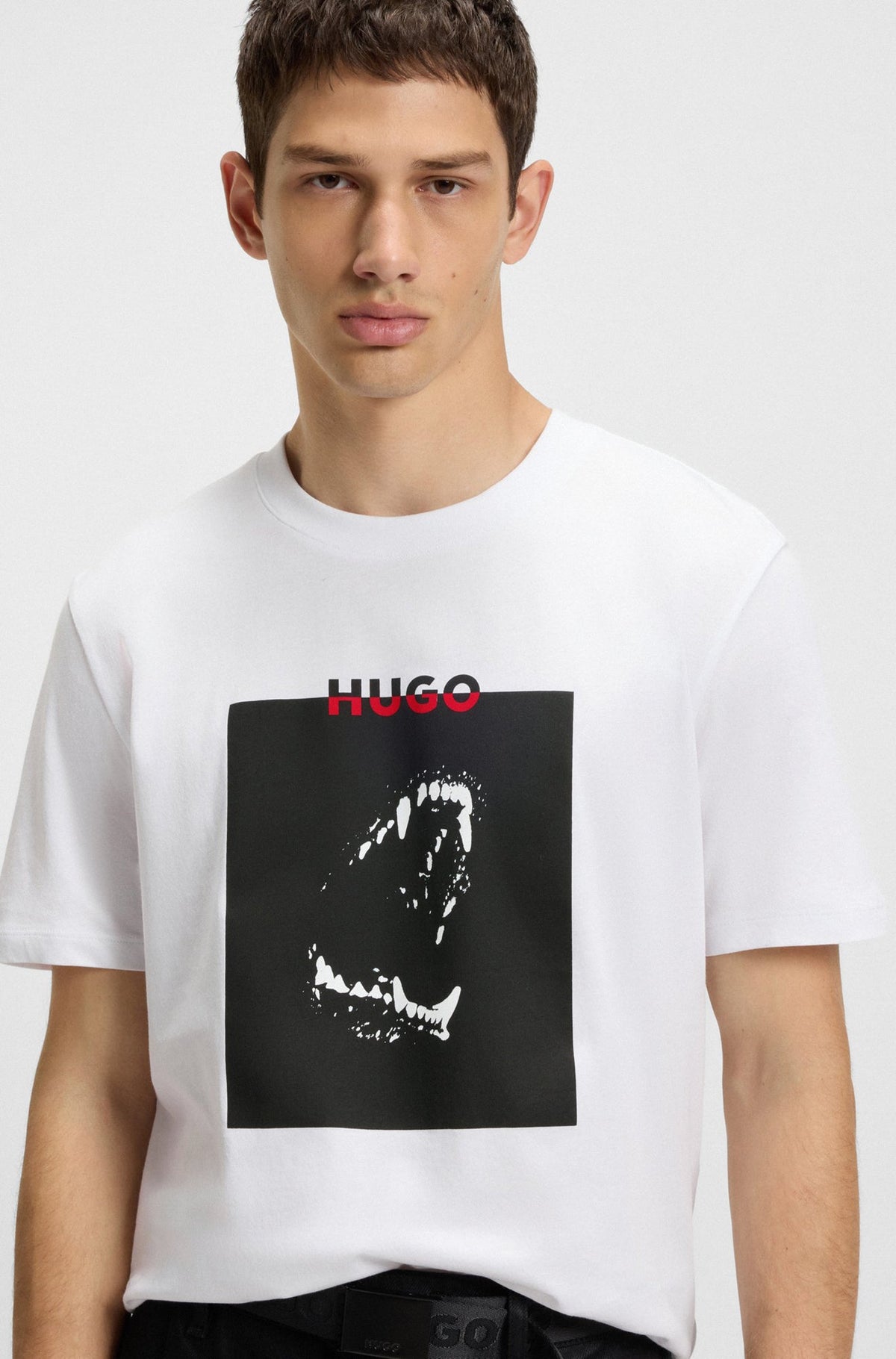 T-Shirt pour homme par HUGO BOSS | 50542734 Blanc | Boutique Vvög, vêtements mode pour homme et femme