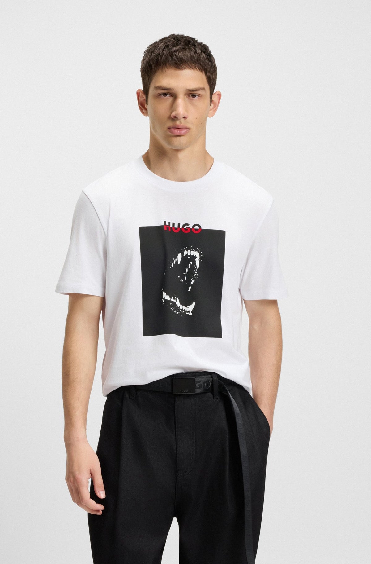T-Shirt pour homme par HUGO BOSS | 50542734 Blanc | Boutique Vvög, vêtements mode pour homme et femme