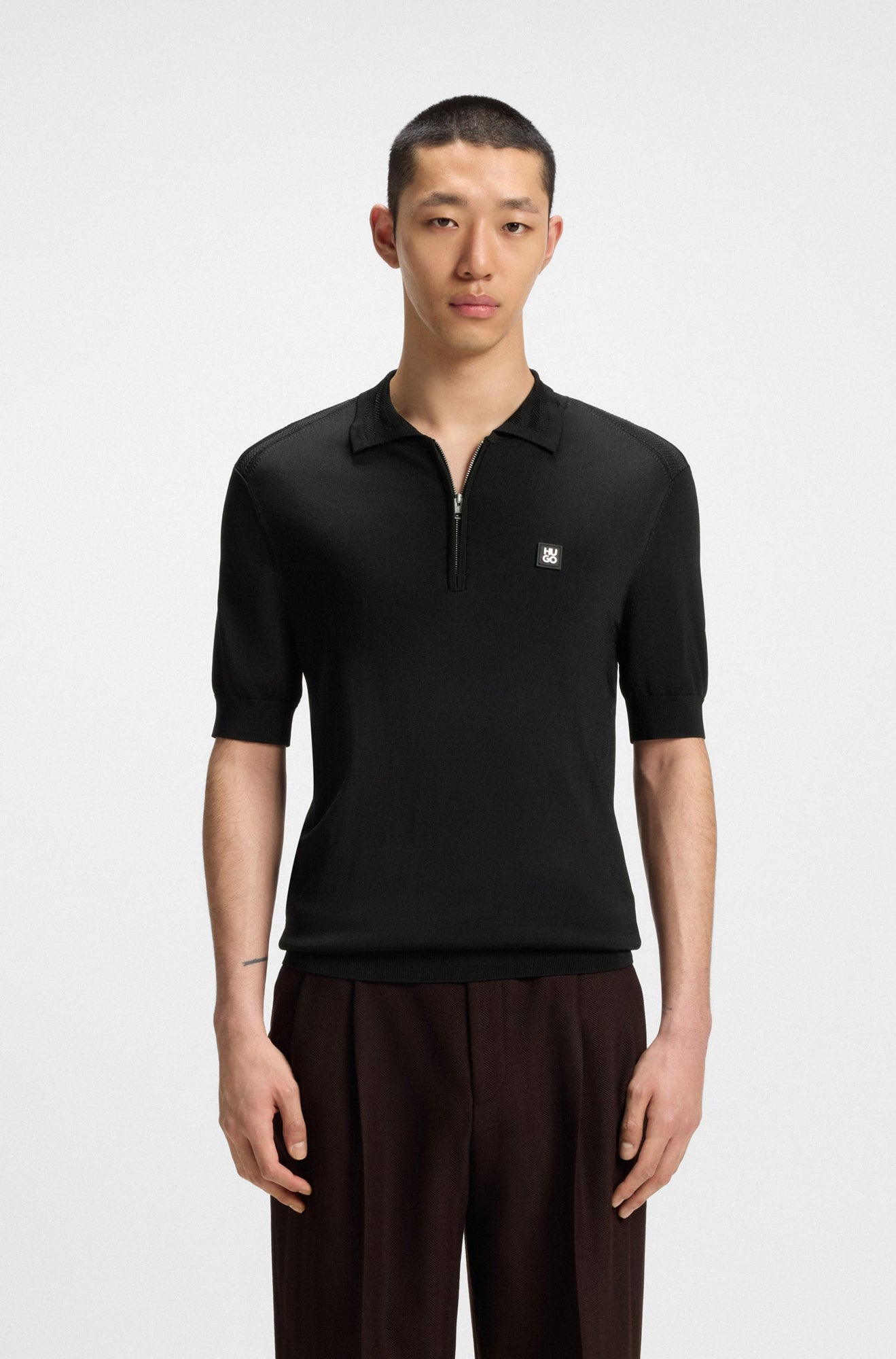 Polo sport pour homme par HUGO BOSS | 50542750 Noir | Boutique Vvög, vêtements mode pour homme et femme