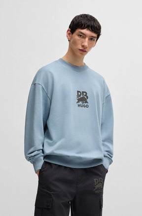 Chandail manches longues pour homme par HUGO BOSS | 50542806 Bleu Moyen | Boutique Vvög