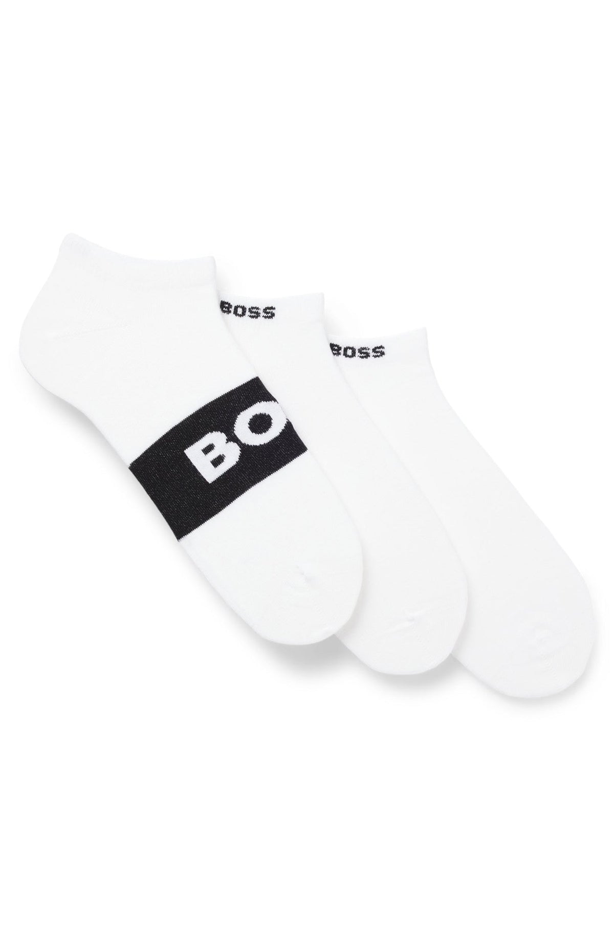 Paquet de 3 paires de bas pour homme par HUGO BOSS | 50543482 Blanc | Boutique Vvög, vêtements mode pour homme et femme