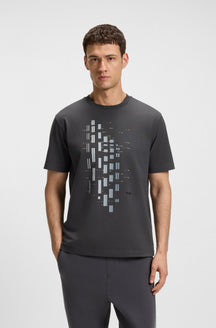 T-Shirt pour homme par HUGO BOSS | 50543808 Gris Foncé | Boutique Vvög, vêtements mode pour homme et femme