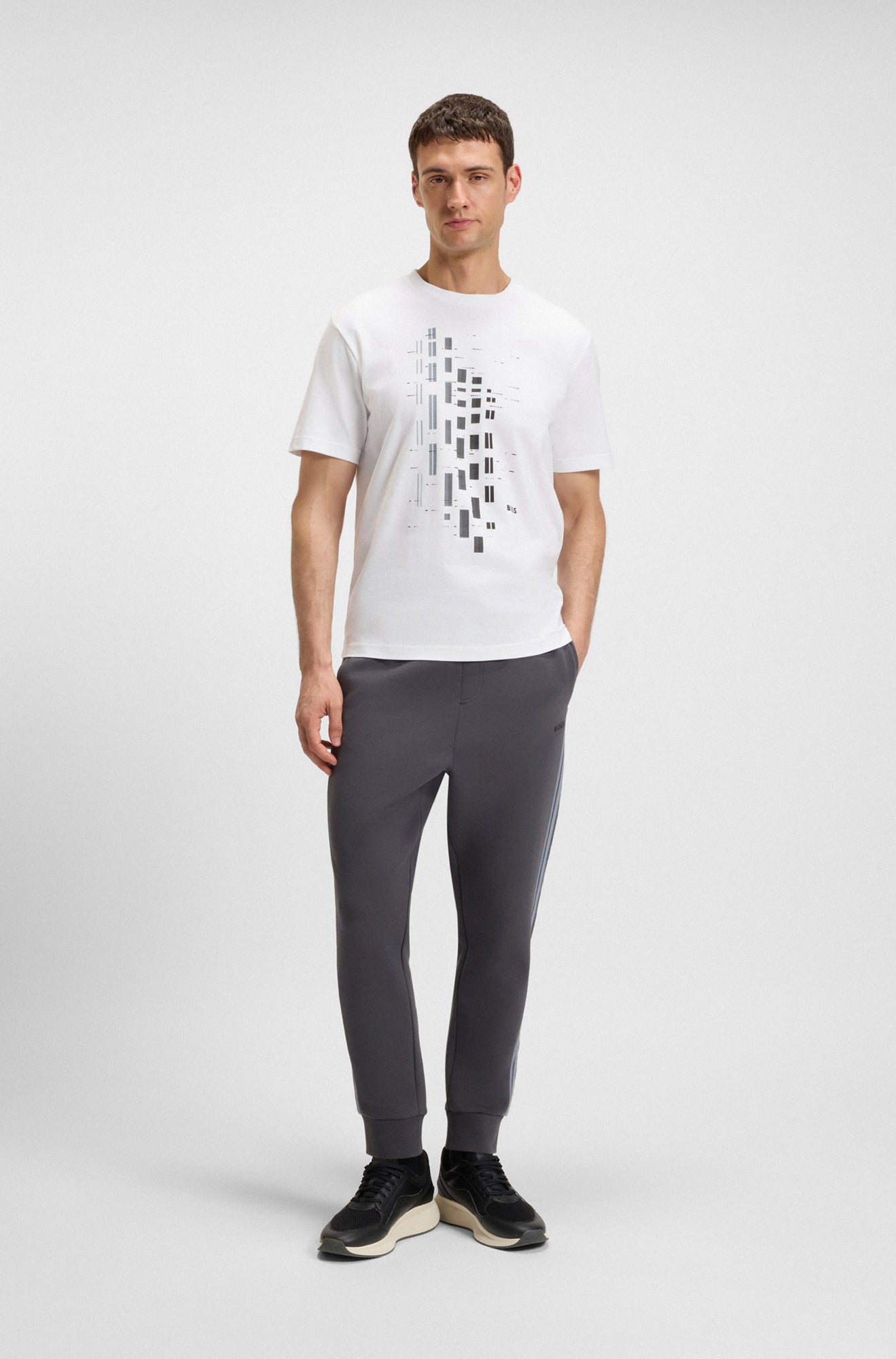T-Shirt pour homme par HUGO BOSS | 50543808 Blanc | Boutique Vvög, vêtements mode pour homme et femme