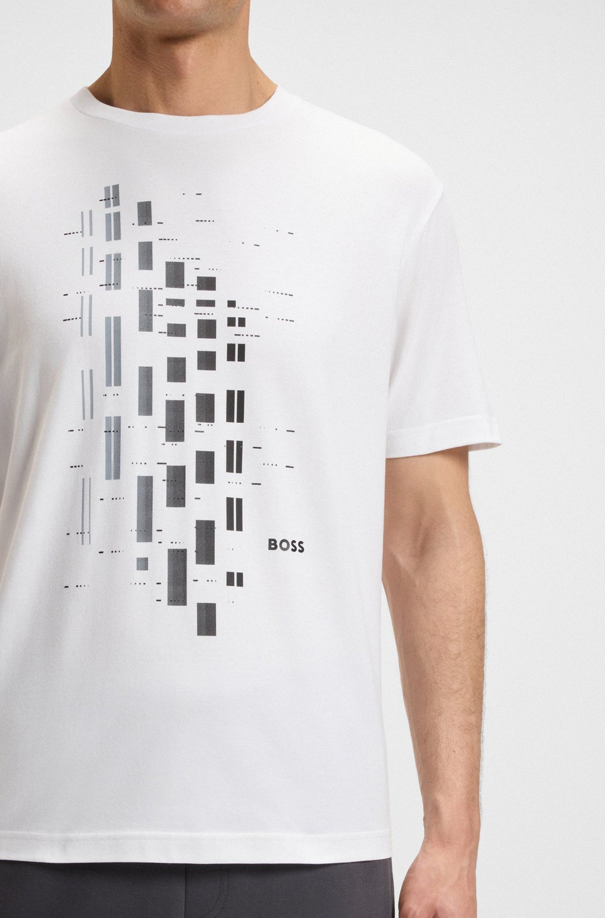 T-Shirt pour homme par HUGO BOSS | 50543808 Blanc | Boutique Vvög, vêtements mode pour homme et femme
