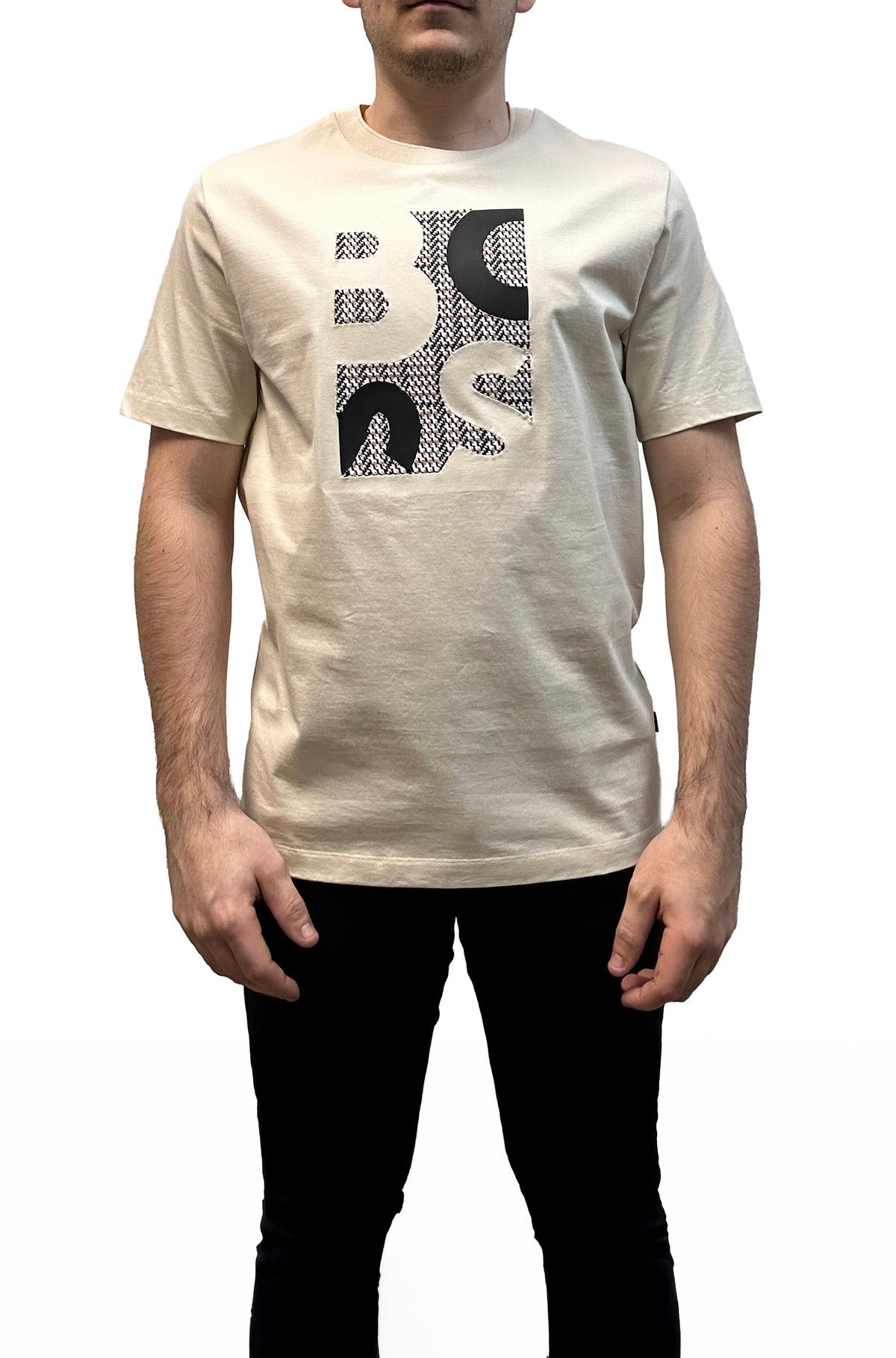 T-Shirt pour homme par HUGO BOSS | 50543901 Blanc ouvert | Boutique Vvög, vêtements mode pour homme et femme