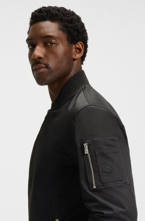 Coupe-vent mi-saison pour homme par HUGO BOSS | 50544097 Noir | Boutique Vvög, vêtements mode pour homme et femme