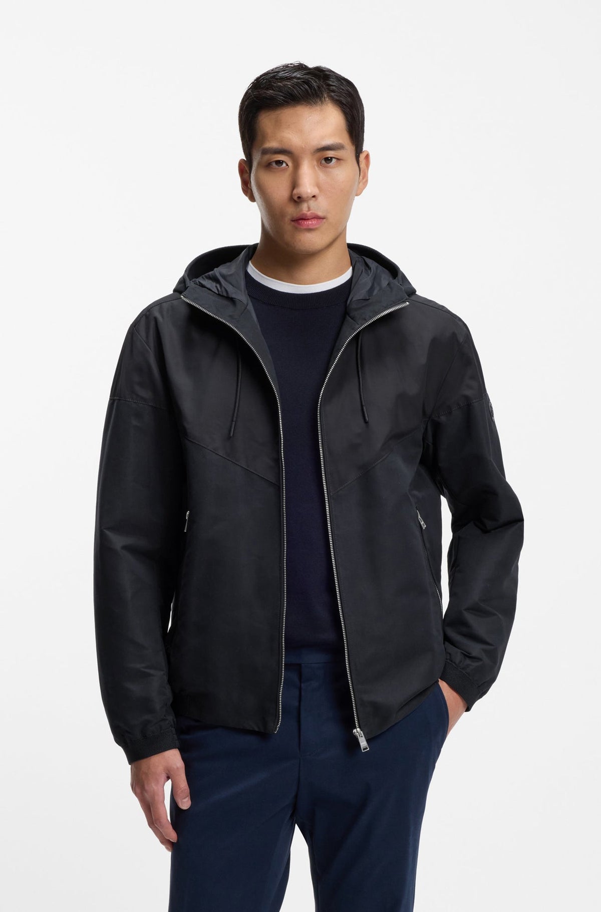 Coupe-vent sport pour homme par HUGO BOSS | 50544135 Bleu Foncé | Boutique Vvög, vêtements mode pour homme et femme