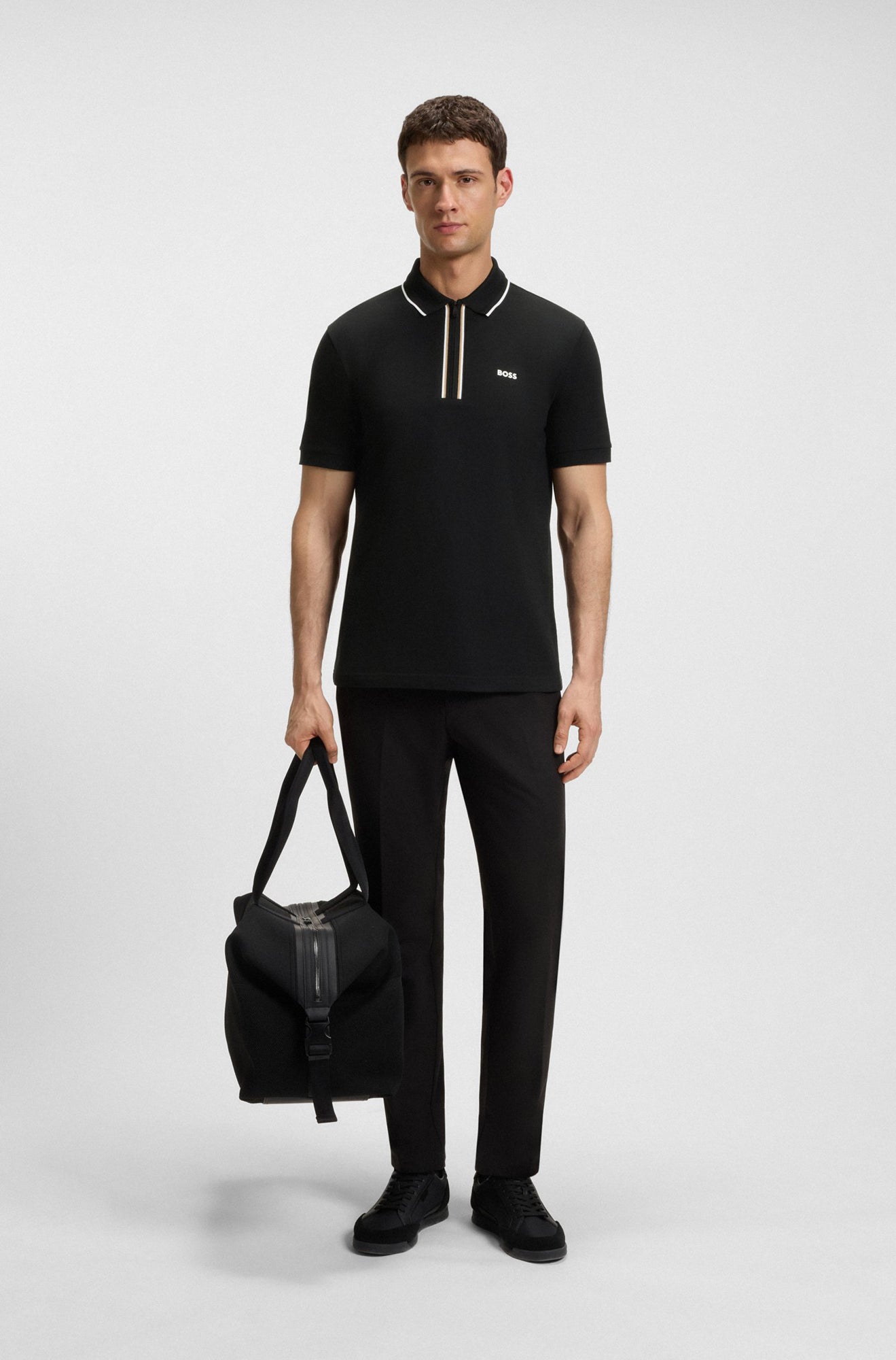 Polo sport pour homme par HUGO BOSS | 50544450 Noir | Boutique Vvög, vêtements mode pour homme et femme