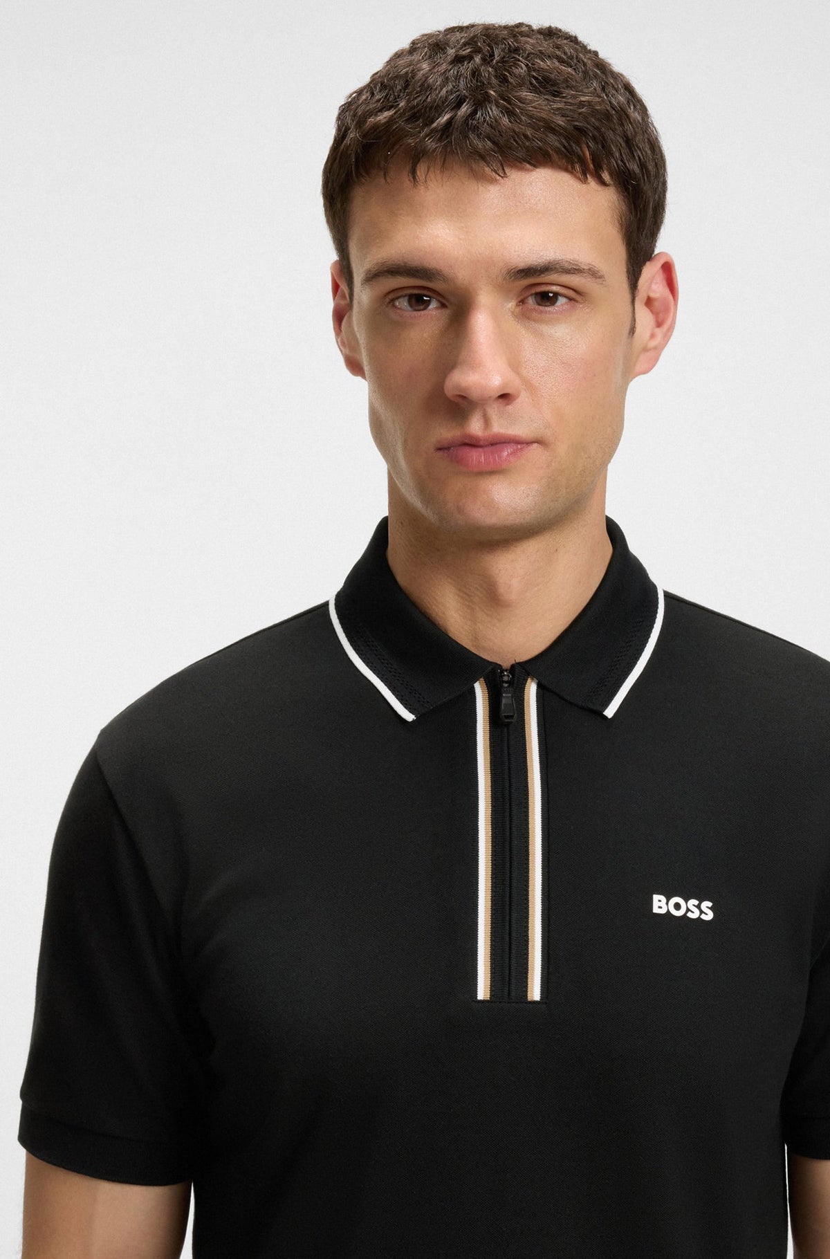 Polo sport pour homme par HUGO BOSS | 50544450 Noir | Boutique Vvög, vêtements mode pour homme et femme