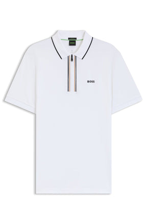 Polo sport pour homme par HUGO BOSS | 50544450 Blanc | Boutique Vvög, vêtements mode pour homme et femme