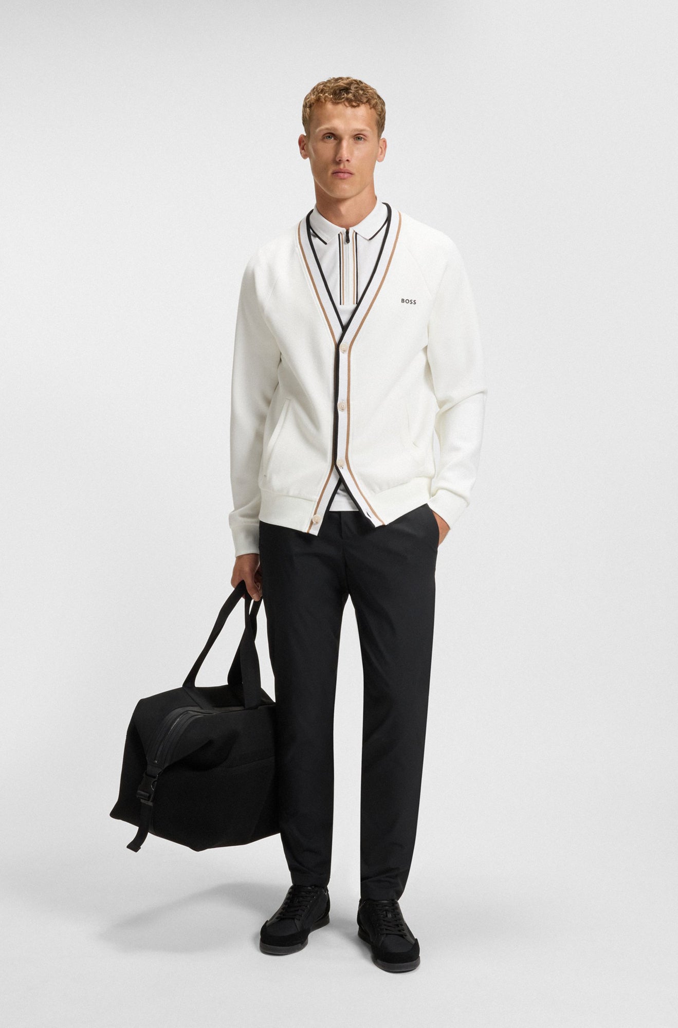 Polo sport pour homme par HUGO BOSS | 50544450 Blanc | Boutique Vvög, vêtements mode pour homme et femme