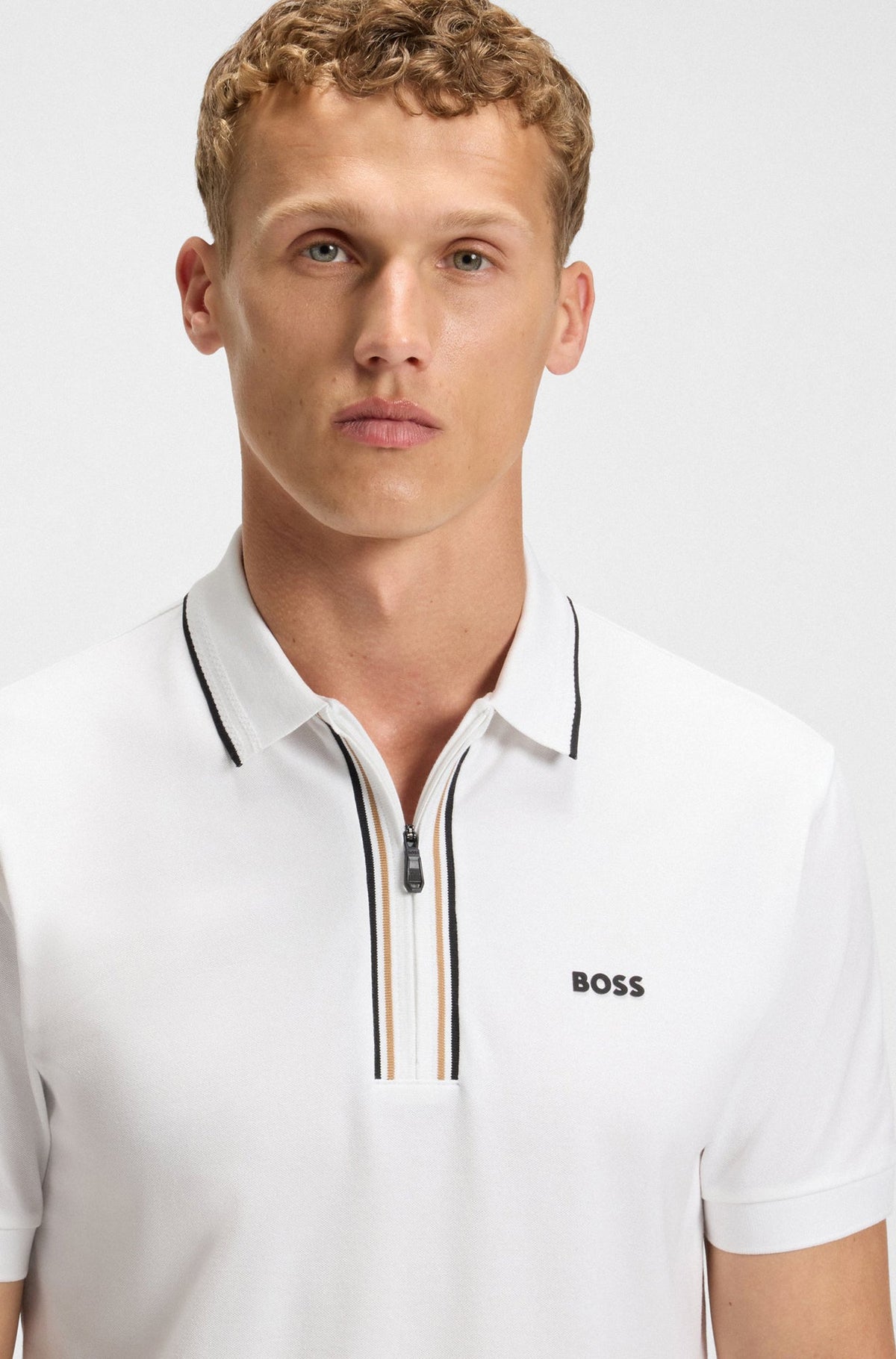 Polo sport pour homme par HUGO BOSS | 50544450 Blanc | Boutique Vvög, vêtements mode pour homme et femme
