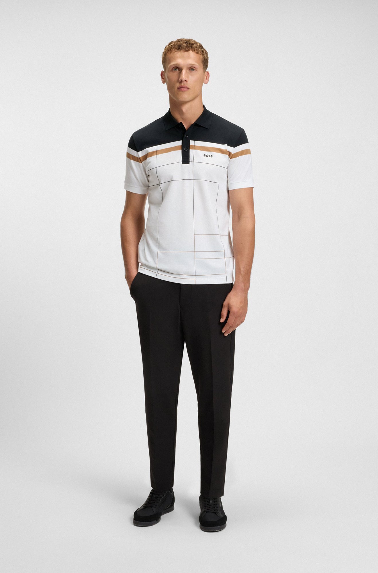 Polo sport pour homme par HUGO BOSS | 50544477 Blanc | Boutique Vvög, vêtements mode pour homme et femme