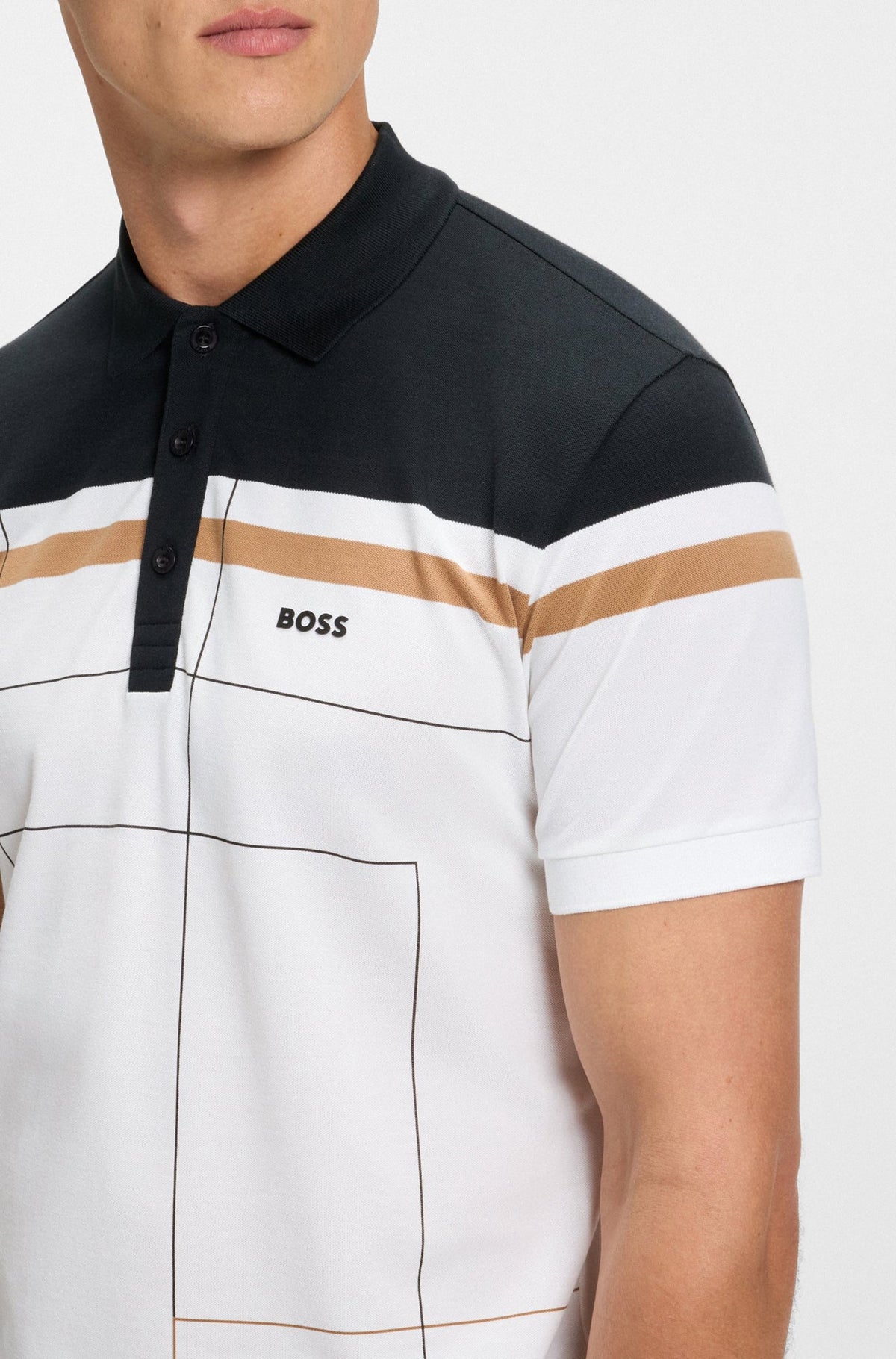 Polo sport pour homme par HUGO BOSS | 50544477 Blanc | Boutique Vvög, vêtements mode pour homme et femme