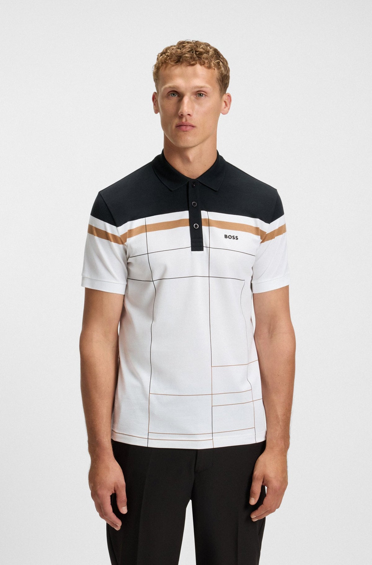 Polo sport pour homme par HUGO BOSS | 50544477 Blanc | Boutique Vvög, vêtements mode pour homme et femme