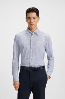 Chemise habillée pour homme par HUGO BOSS | 50545269 Marine | Boutique Vvög, vêtements mode pour homme et femme