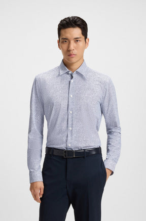Chemise habillée pour homme par HUGO BOSS | 50545269 Marine | Boutique Vvög, vêtements mode pour homme et femme