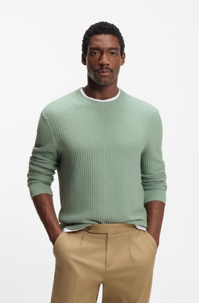 Tricot toutes saisons pour homme par HUGO BOSS | 50545283 Vert | Boutique Vvög, vêtements mode pour homme et femme