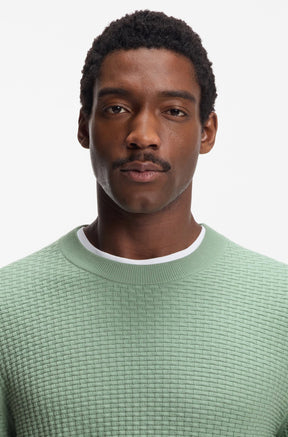 Tricot toutes saisons pour homme par HUGO BOSS | 50545283 Vert | Boutique Vvög, vêtements mode pour homme et femme