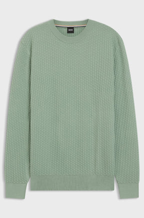 Tricot toutes saisons pour homme par HUGO BOSS | 50545283 Vert | Boutique Vvög, vêtements mode pour homme et femme