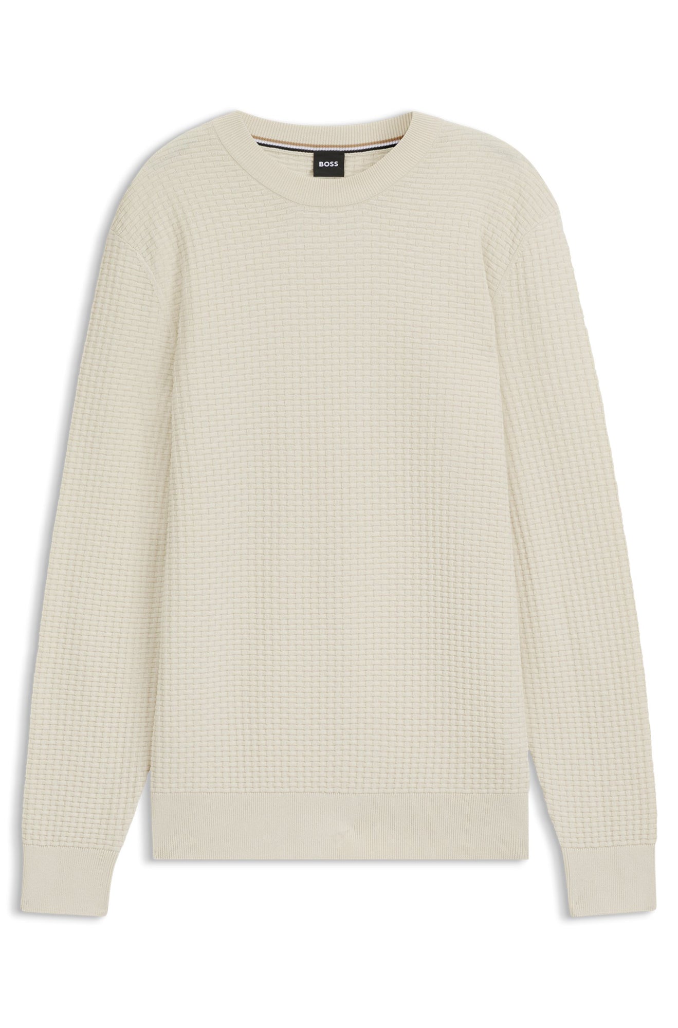 Tricot toutes saisons pour homme par HUGO BOSS | 50545283 Blanc | Boutique Vvög, vêtements mode pour homme et femme