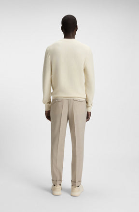 Tricot toutes saisons pour homme par HUGO BOSS | 50545283 Blanc | Boutique Vvög, vêtements mode pour homme et femme