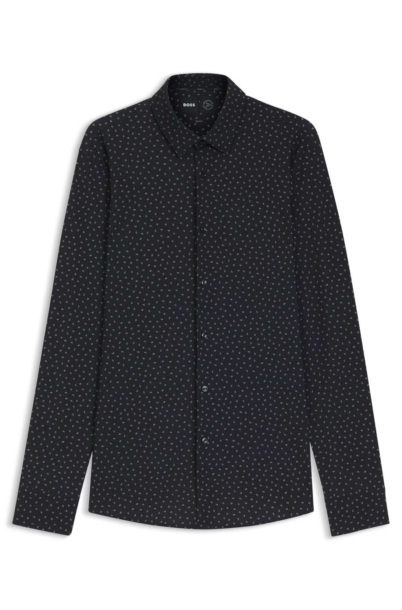 Chemise manches longues habillée pour homme par HUGO BOSS | 50545306 Noir | Boutique Vvög, vêtements mode pour homme et femme