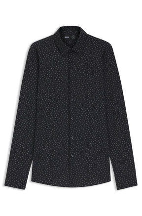 Chemise manches longues habillée pour homme par HUGO BOSS | 50545306 Noir | Boutique Vvög, vêtements mode pour homme et femme