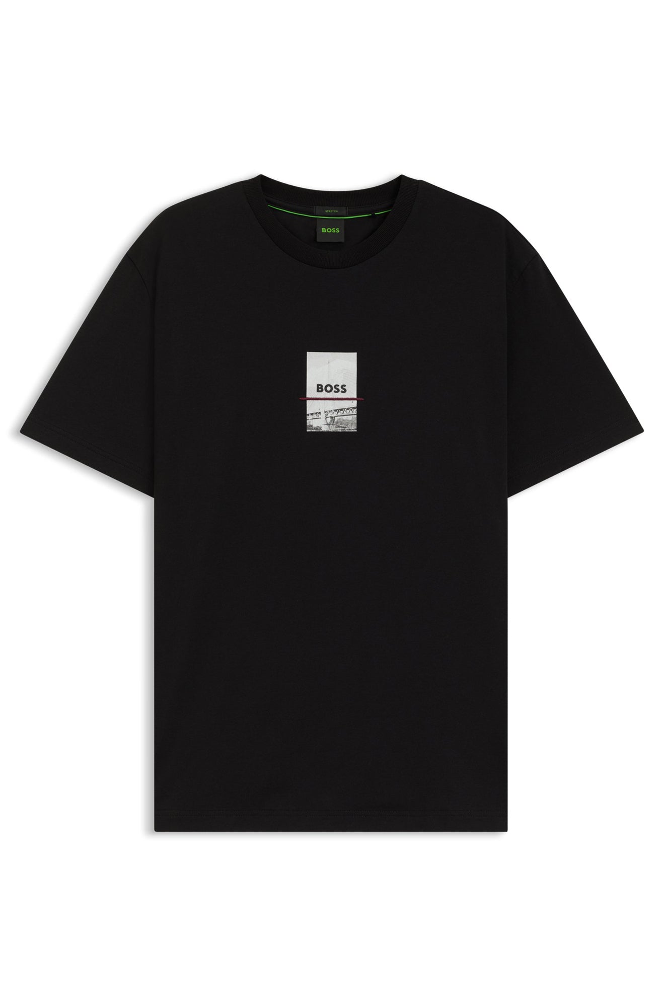 T-Shirt pour homme par HUGO BOSS | 50545869 Noir | Boutique Vvög, vêtements mode pour homme et femme