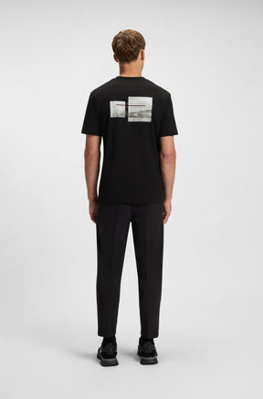 T-Shirt pour homme par HUGO BOSS | 50545869 Noir | Boutique Vvög, vêtements mode pour homme et femme
