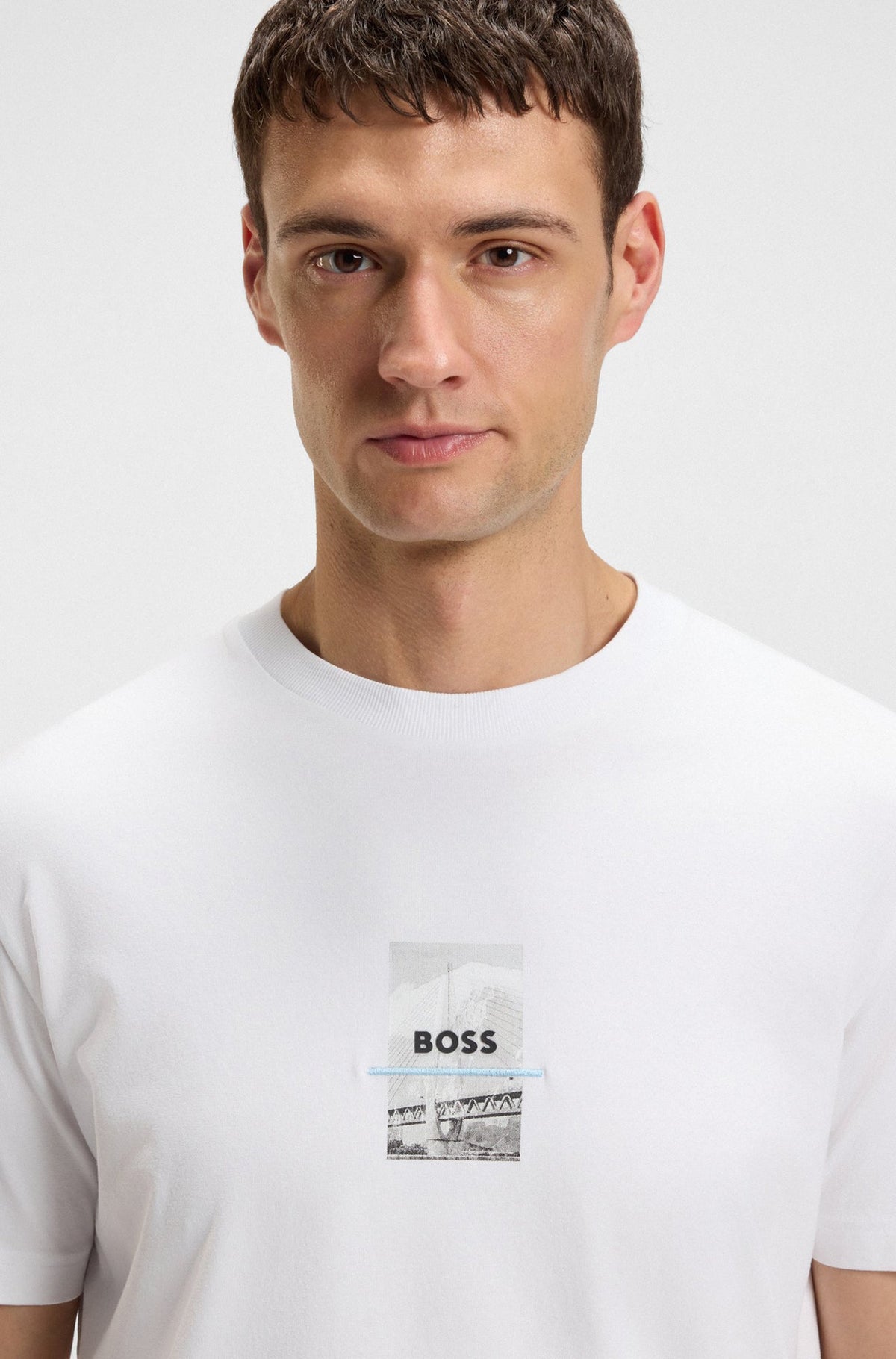 T-Shirt pour homme par HUGO BOSS | 50545869 Blanc | Boutique Vvög, vêtements mode pour homme et femme