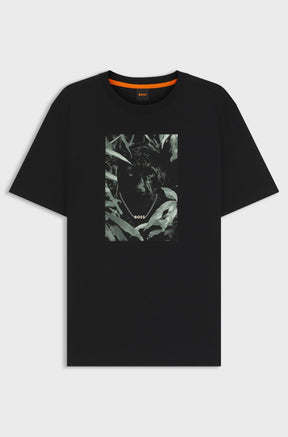 T-Shirt pour homme par HUGO BOSS | 50546362 Noir | Boutique Vvög, vêtements mode pour homme et femme