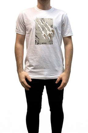 T-Shirt pour homme par HUGO BOSS | 50546362 Naturel | Boutique Vvög, vêtements mode pour homme et femme