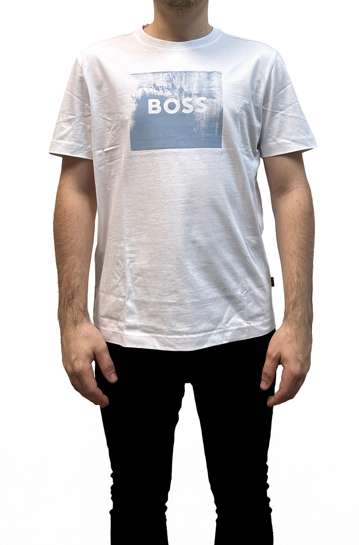 T-Shirt pour homme par HUGO BOSS | 50546381 Blanc | Boutique Vvög, vêtements mode pour homme et femme