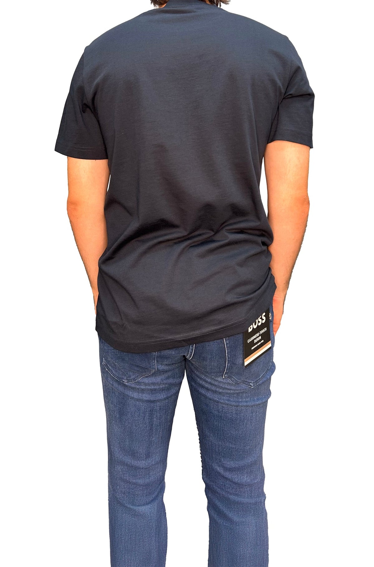 T-Shirt pour homme par HUGO BOSS | 50546381 Bleu Foncé | Boutique Vvög, vêtements mode pour homme et femme