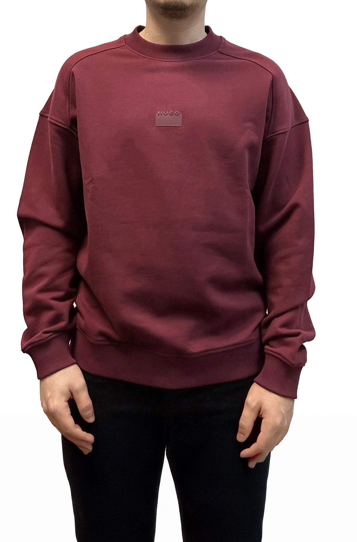 Chandail manches longues pour homme par HUGO BOSS | 50546672 Rouge foncé | Boutique Vvög, vêtements mode pour homme et femme