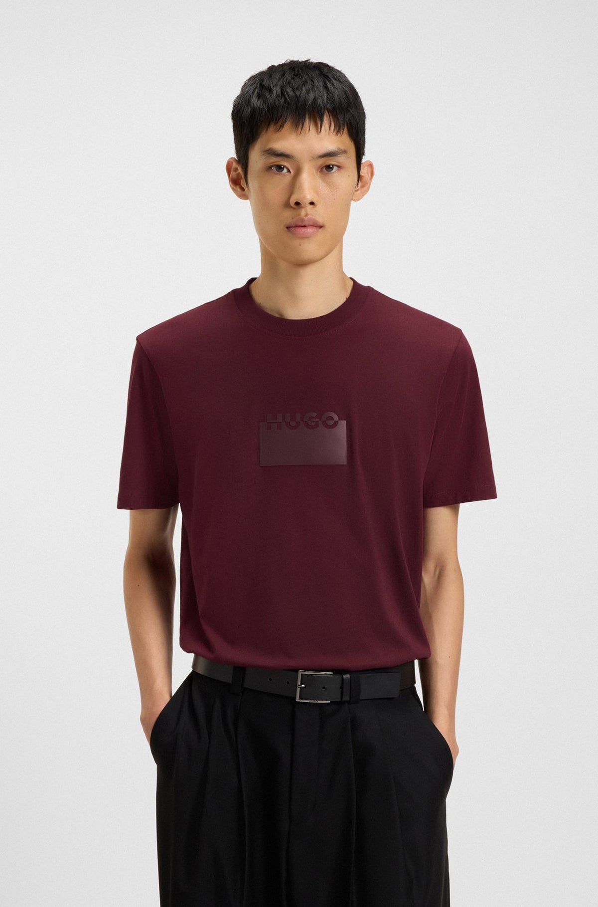 T-Shirt pour homme par HUGO BOSS | 50546867 Rouge Foncé | Boutique Vvög, vêtements mode pour homme et femme
